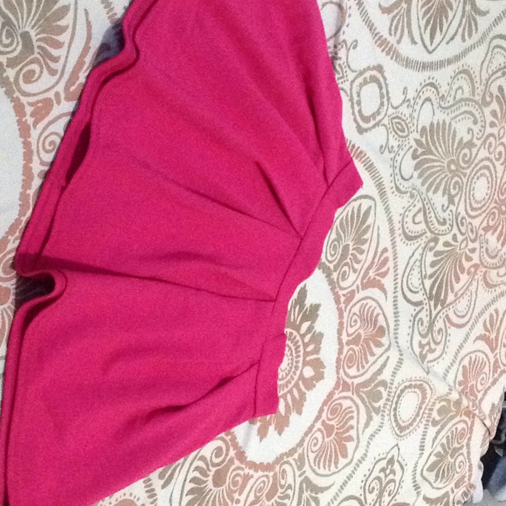 Hot pink skirt